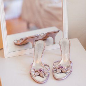 GIUSEPPE ZANOTTI VINTAGE 90's KITTEN HEEL SANDALS